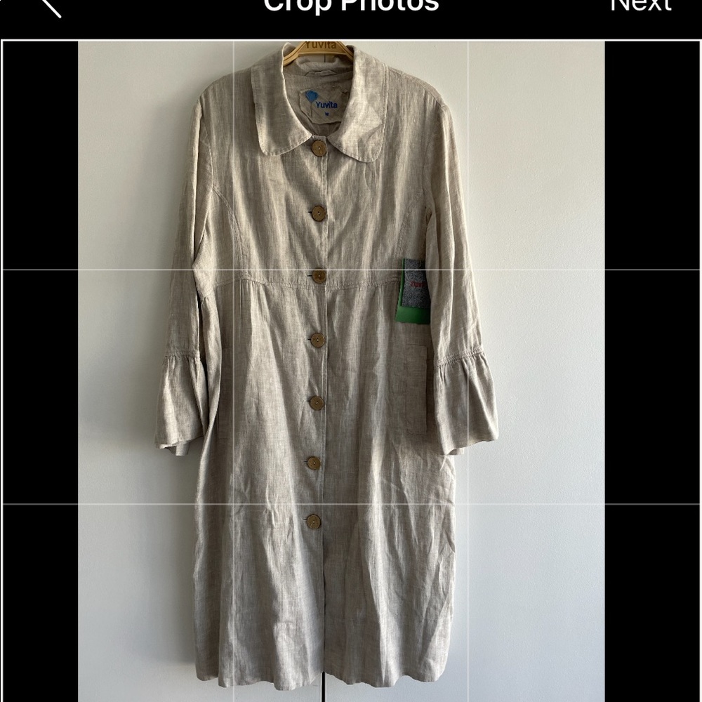 COPY - 100% Linen Coat New